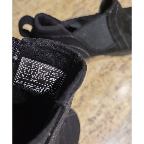 Earth Origins Dayana Casual Shoes Size 9 Black Suede Booties - Picture 6 of 10